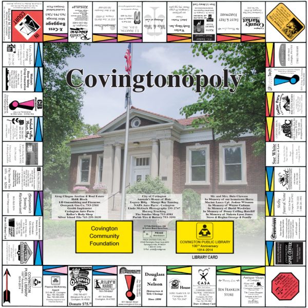 Covingtonopoly Custom Monopoly Game Board
