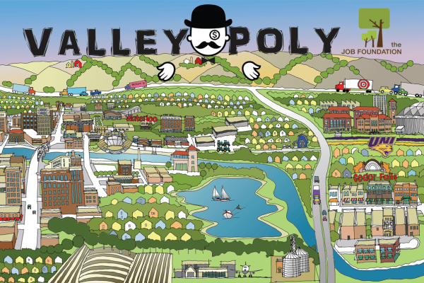 Valleyopoly Custom Monopoly Game Board